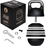 Adjustable Kettlebell [Bells of Steel] Upgraded Version Kettlebell Adjustable | Steel Shell, Internally-Loaded for Full Body Workouts | Competition