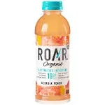 Roar Organic Beverage Georgia Peach with Antioxidants, B Vitamins, Low-Calorie ...