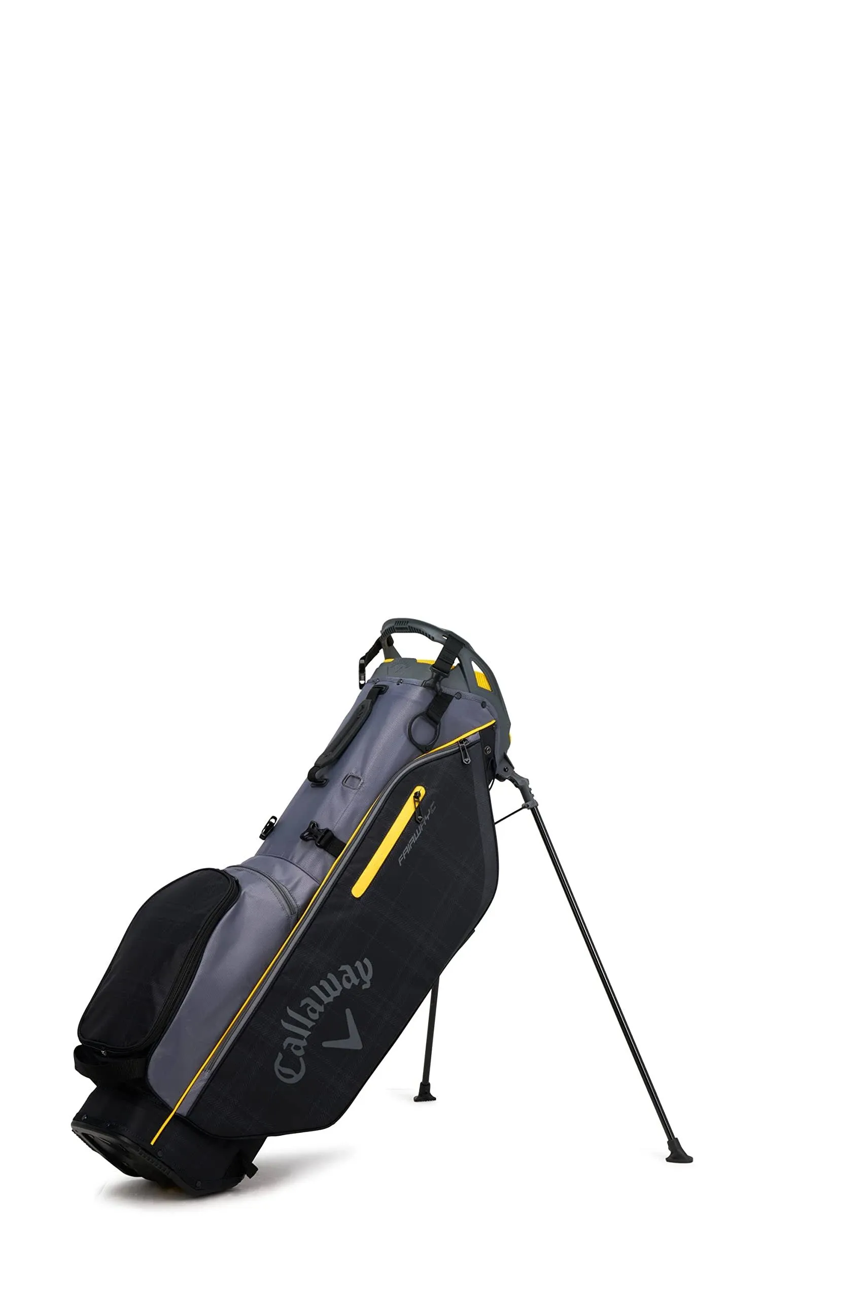 Callaway Golf Fairway C Stand Bag (Graphite/Black Plaid/Golden)