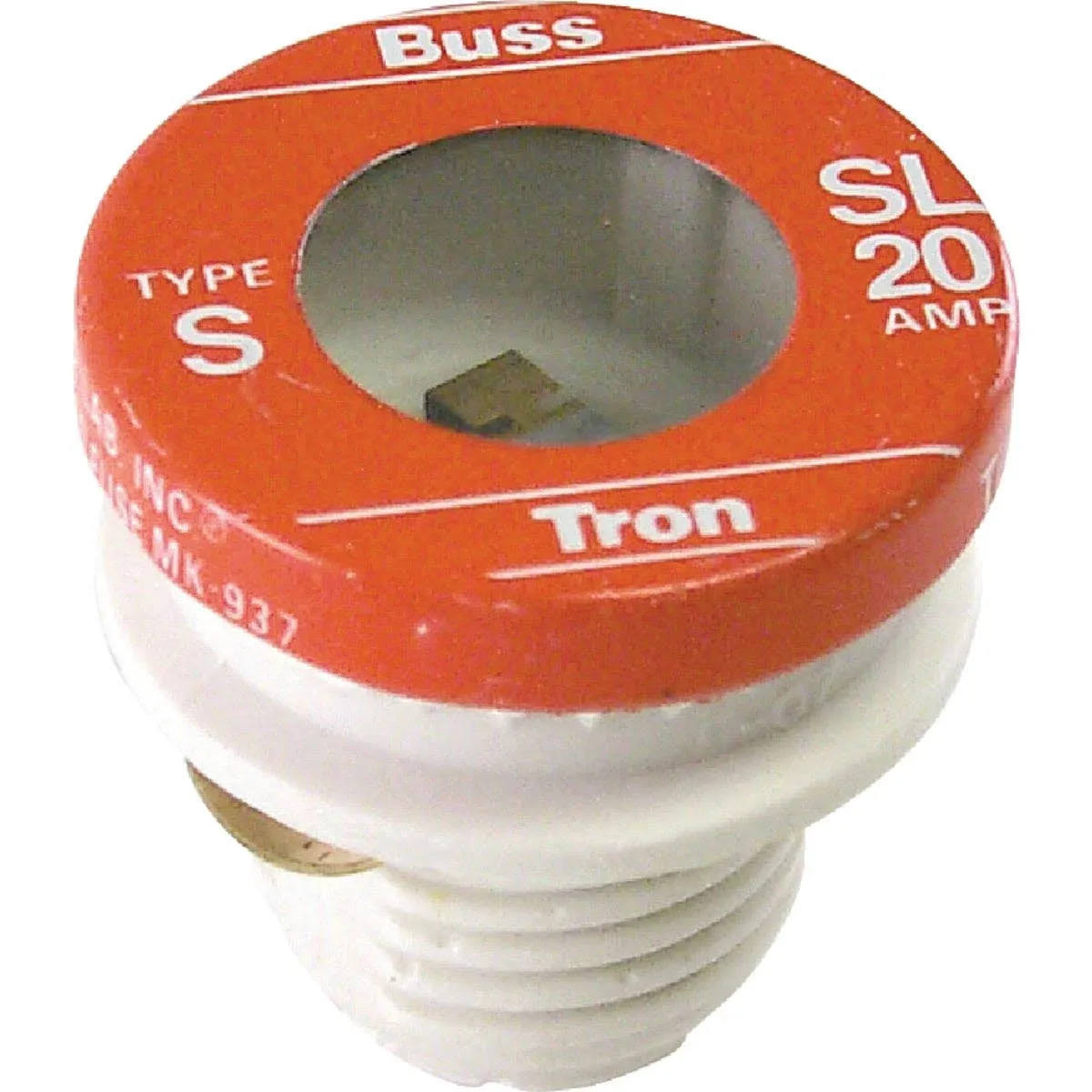 Cooper Bussmann SL-20 (SL20) 20 Amp (20A) 125V Time Delay Round Body Plug Fuses