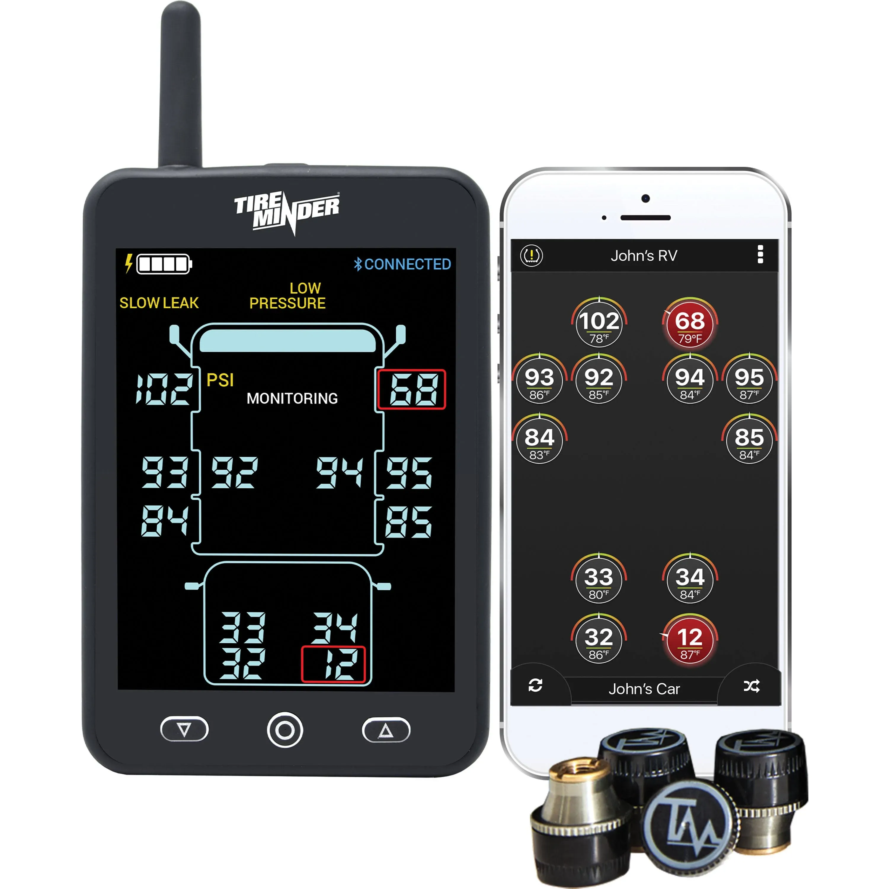 Tireminder A1As Rv Tpms With 4 Transmitters