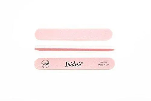 Iridesi Mini Nail Files Pink 3.5 Inches Long by 1/2 inch Wide Emery Boards 280 ...