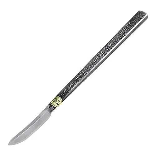 Wazakura Carbon Steel Spear Shaped Bonsai Jin Chisel 7.2 Inches (185 mm) Made in Japan, Deadwood Carving Tool, Japanese Shari