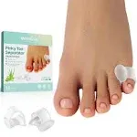 Gel Toe Separator, 12 Pack Pinky Toe Spacers, Aloe Vera Extract Infused Silic...