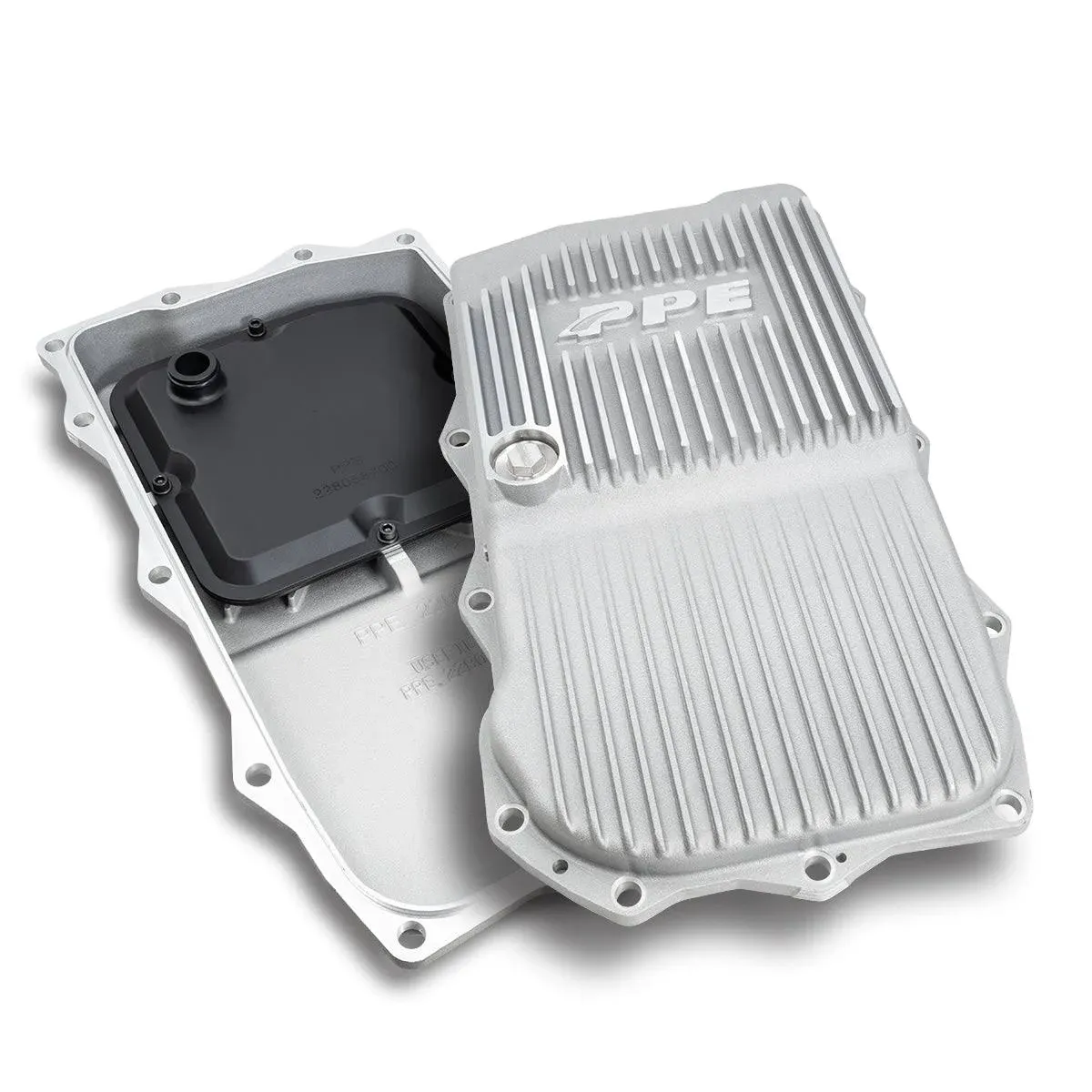 PPE Raw Aluminum Trans Pan For 2014+ Jeep Grand Cherokee/Dodge Durango 8-Speed