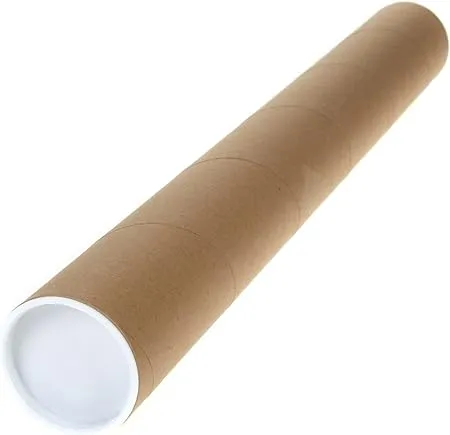 20 - 2 X 24 Cardboard Mailing Shipping Tubes w/ End Caps