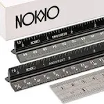 NOKKO Architectural and Engineering Scale Ruler Set - Professional Measuring ...