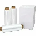 18 inch x 1500' 80 Gauge 4 Rolls Pallet Wrap Stretch Film Hand Shrink Wrap 1500ft