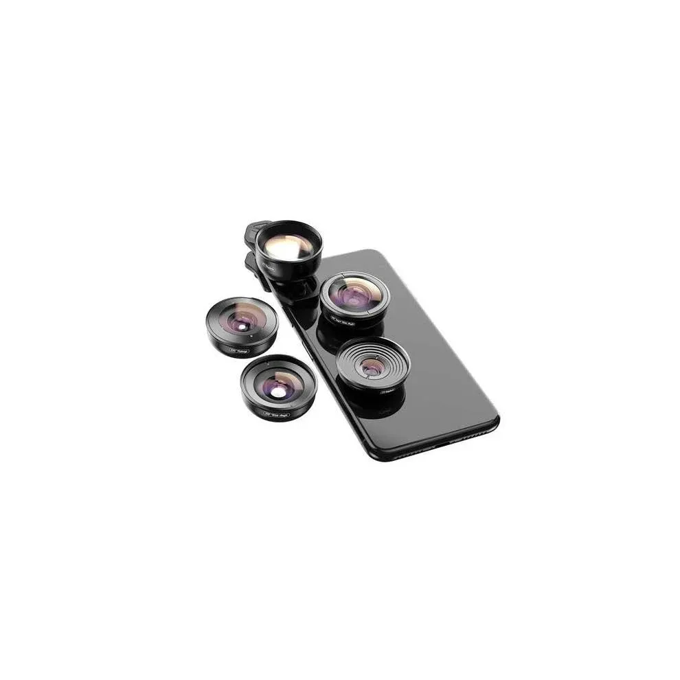 Selvim Phone Camera Lens Phone Lens Kit 4 in 1, 22x Telephoto Lens, 235 Fisheye Lens, 0.62X Wide Angle Lens, 25x Macro Lens, Compatible with iPhone 7