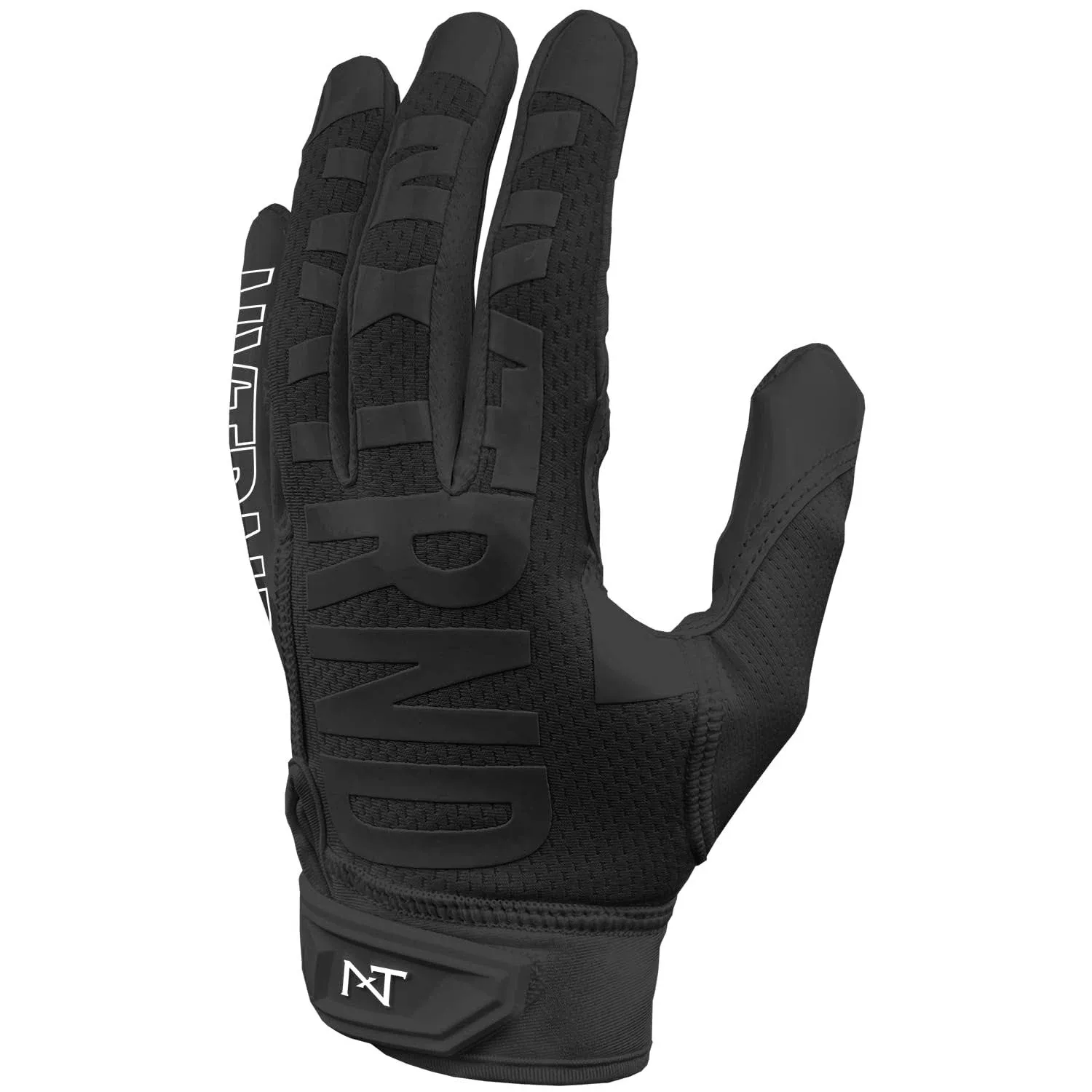 Nxtrnd G2 Pro Football Gloves, Men's Ultra Sticky Elite Receiver Gloves (Black, Large)