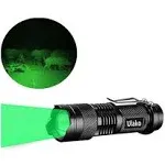 Ulako Single 1 Mode Zoomable LED 150 Yard Green Light Flashlight Torch green 