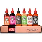 Melinda’s Craft Wing Collection - Craft Wing Sauce & Condiment Gift Set for Buffalo Wings - Black Truffle Hot Sauce, Thai Sweet Chili, Japanese BBQ, G