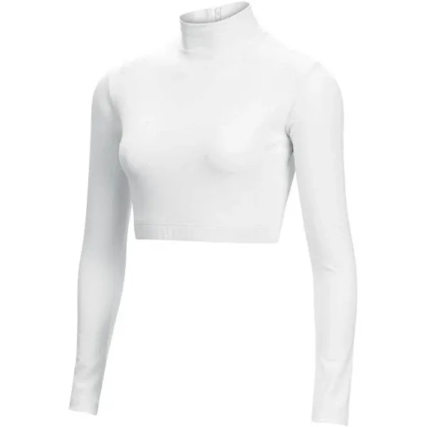 Chasse Cropped Bodysuit 2.0 White YS | Omni Cheer