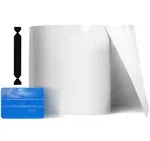 VViViD Clear Paint Protection Bulk Vinyl Wrap Film 12 Inch Including 3M Squeegee and Black Felt Applicator (Bulk ROLL - 12 Inch x 20ft)