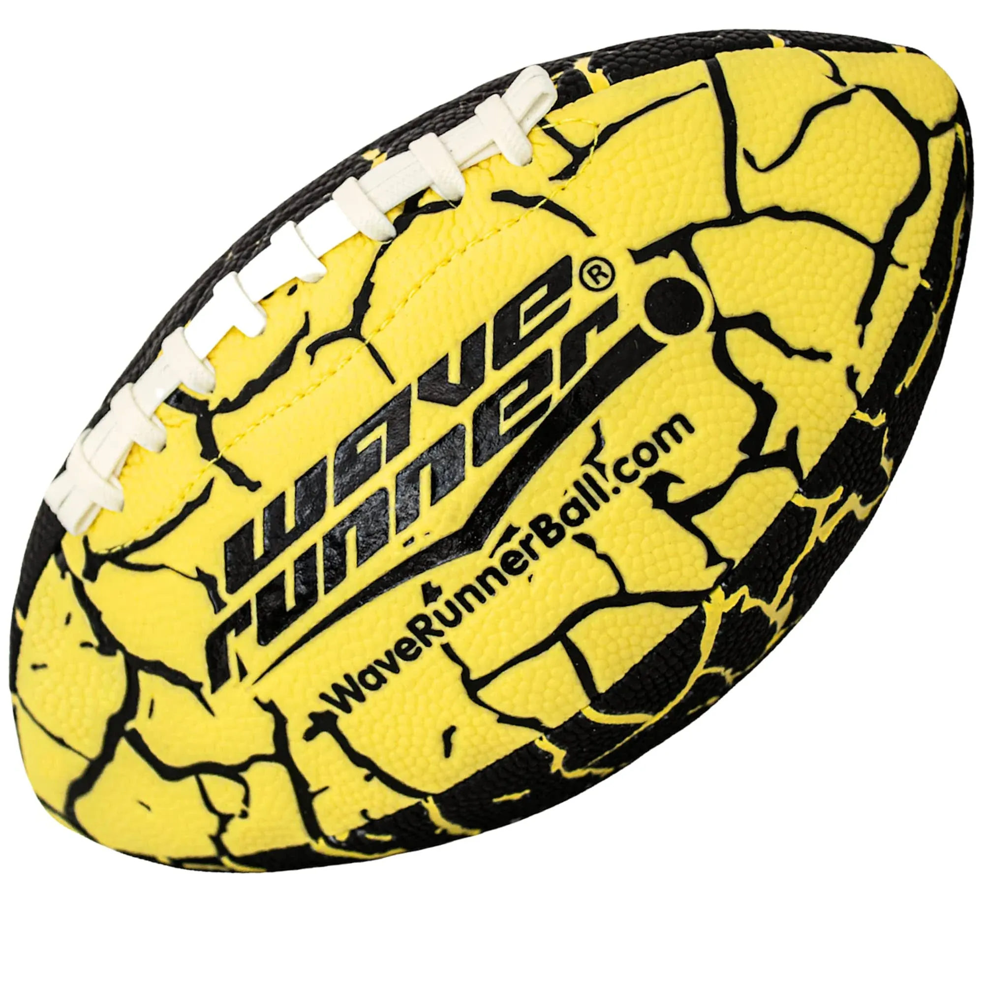 Wave Runner Grip It Waterproof Junior Size Football, 9.25 Size, Durable & Double Laced, Perfect for Beach Accessories, Kids Games, Pool Toys, Outdoor Games, All-Weather Indoor & Outdoor Play