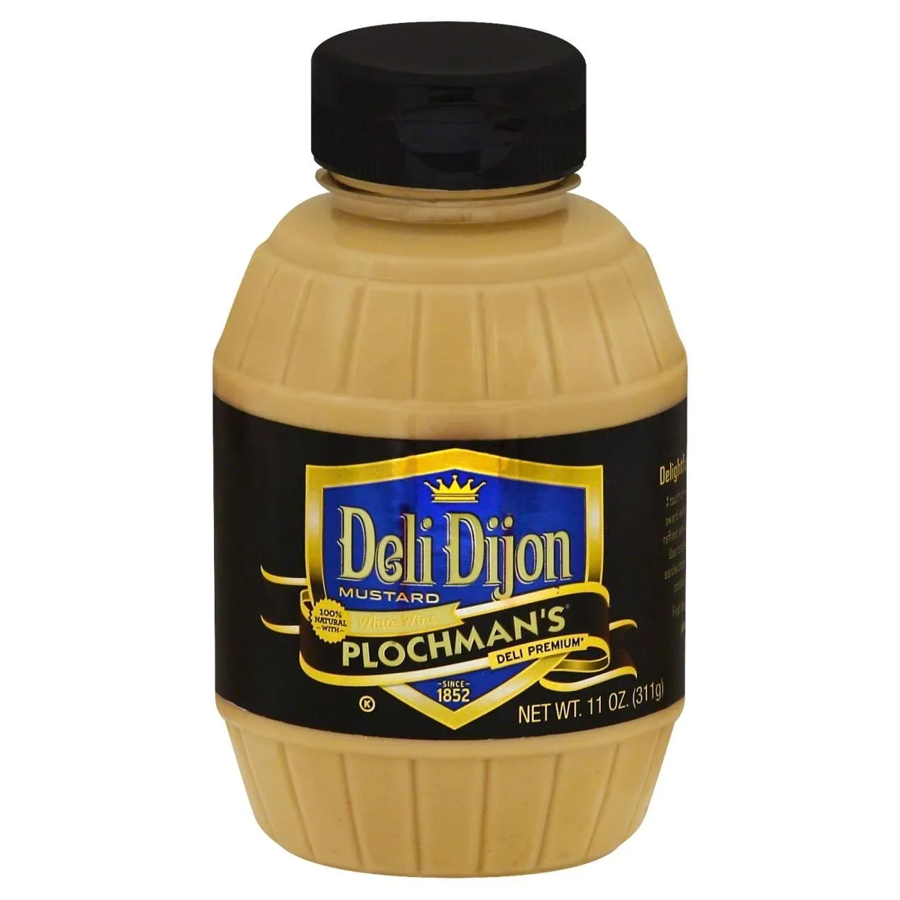 Plochmans Deli Premium Mustard, Deli Dijon - 11 oz