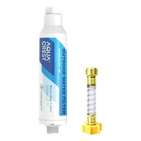 2PK AquaCrest AQf- LT 800P Water Filter for AquaCrest - White/ SEALED 