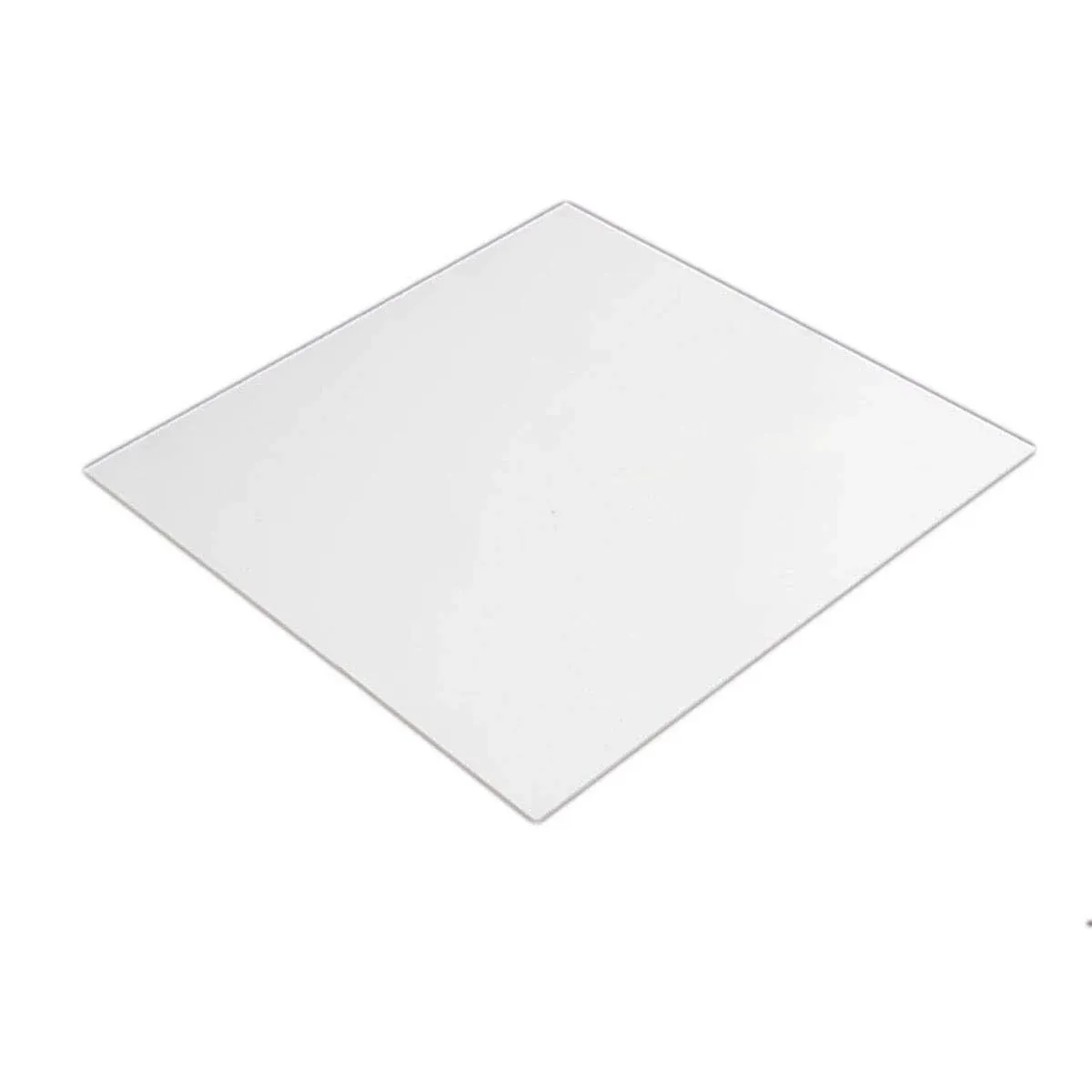 White PTFE Virgin Sheet 1x250x250mm .03937"x9.8"x9.8