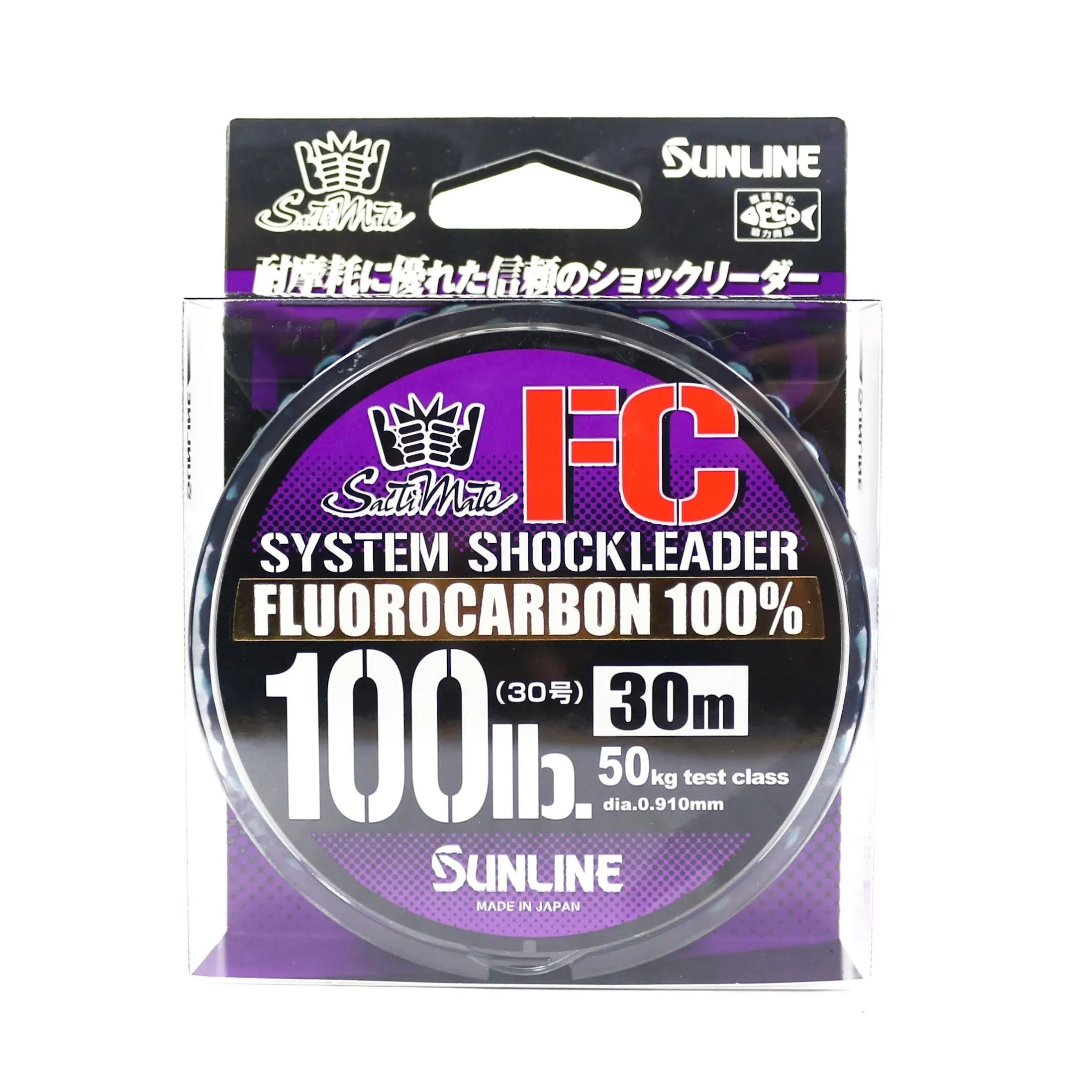 Sunline Fluorocarbon Leader Saltwater System Shock Leader 30m 100lb (9253)