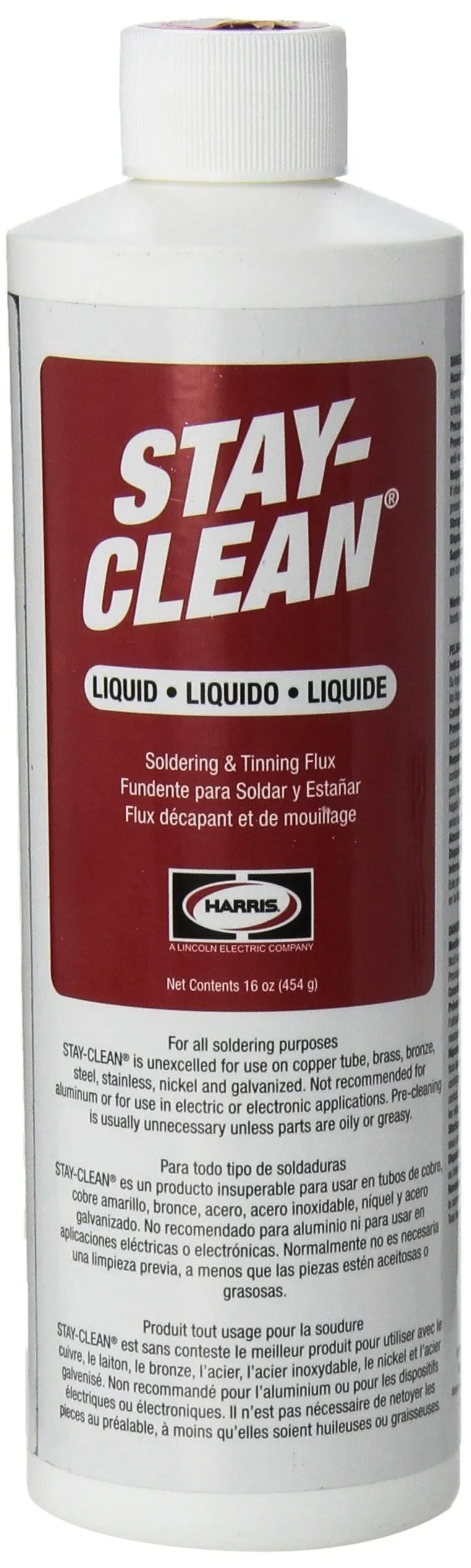 Harris Product Group SCLF16 Stay-Clean Liquid Soldering Flux 16 oz