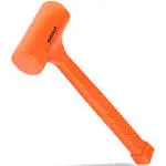 2 lb Dead Blow Hammer Mallet PVC Neon Orange