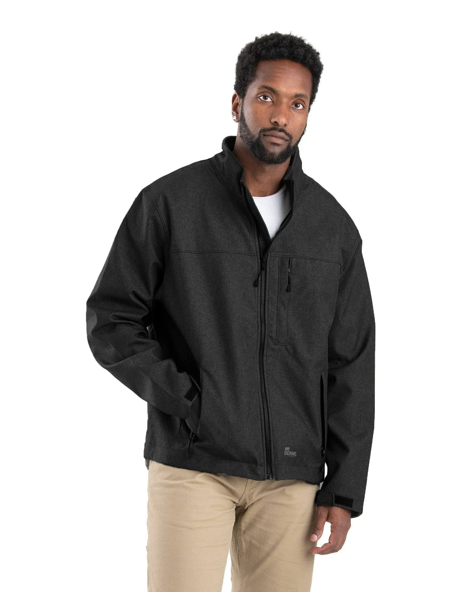 Berne Tall Highland Softshell Jacket - Black