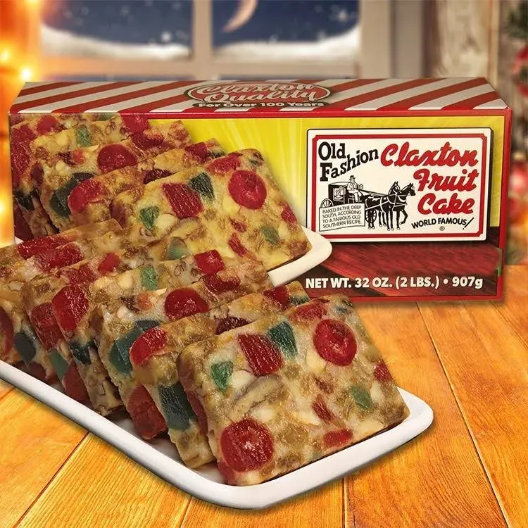 Fruit Cake Boxed 2 lb Dark Recipe Claxton Fruitcake