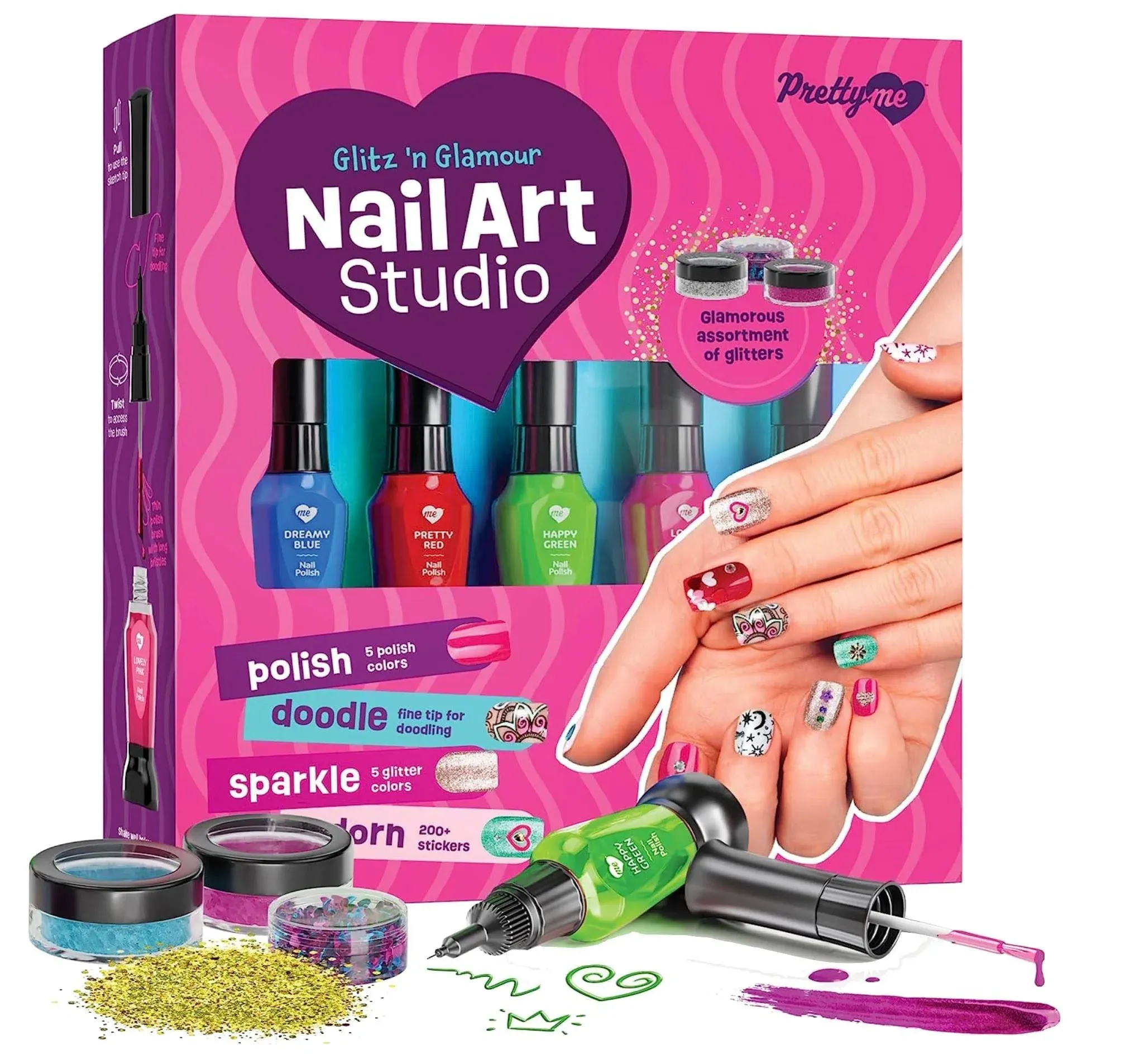 Nail Art Studio for Girls - Nail Polish Kit for Kids Ages 7-12 Years Old - Girl 