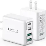 40W USB C Charger Block 2-Pack