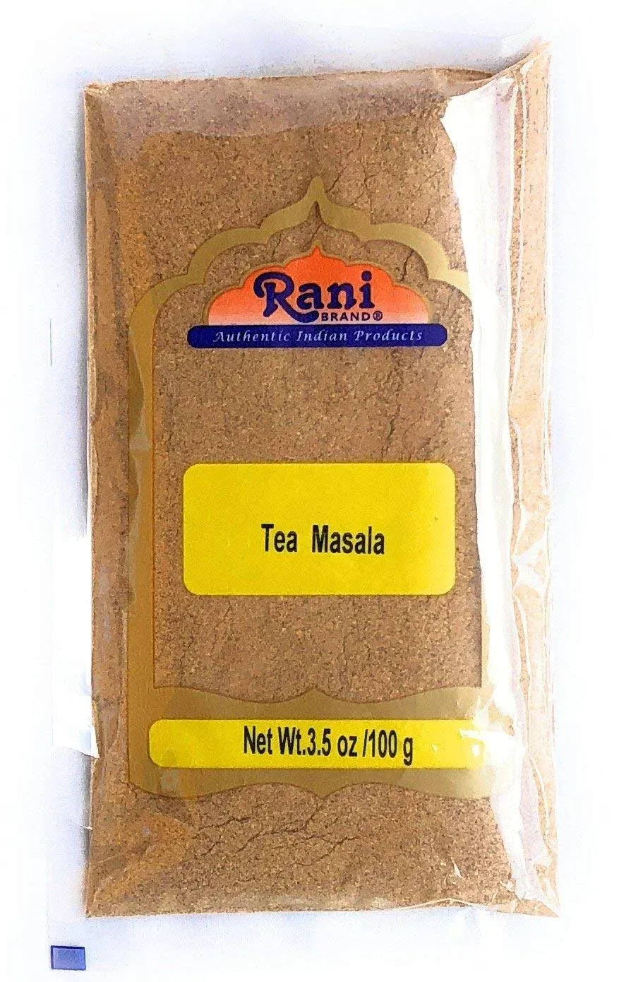 Rani Tea (Chai) Masala 3.5oz (100g) ~ All Natural | Vegan | Gluten Friendly | Salt & Sugar Free | NON-GMO | Kosher | No Colors