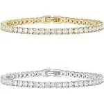 Medium Tennis Bracelets for Women 6.5 inch by PAVOI