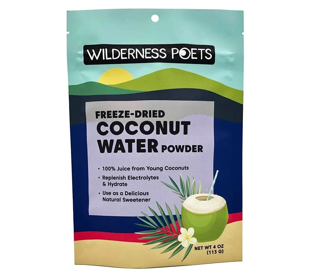 Coconut Water Powder, Freeze Dried, 4 oz (113 g), Wilderness Poets