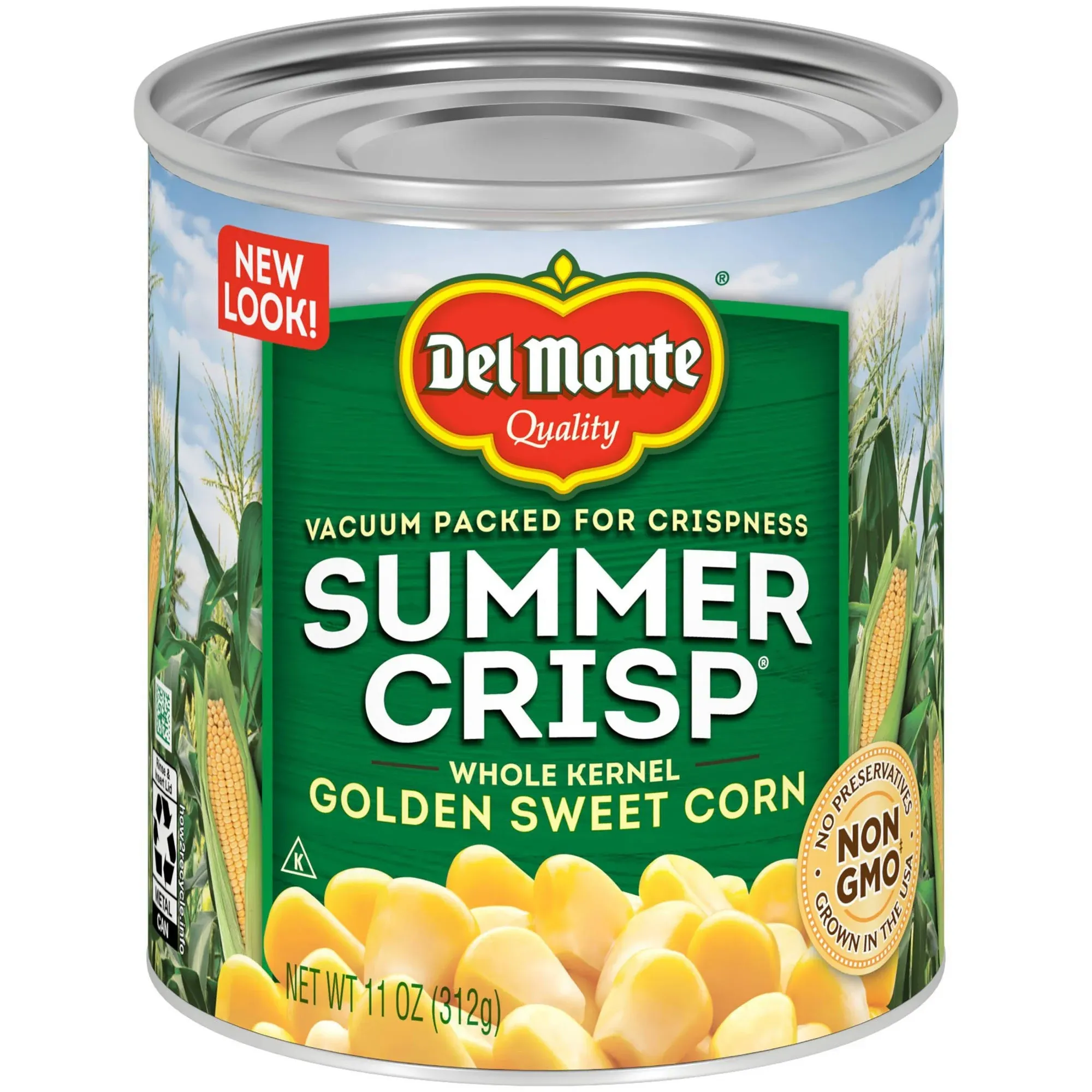 Del Monte Summer Crisp Golden Sweet Corn, Whole Kernel - 11 oz