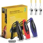 Electronic Whistle, 3 Pack Handheld Electronic Whistles Electric Whistle with...