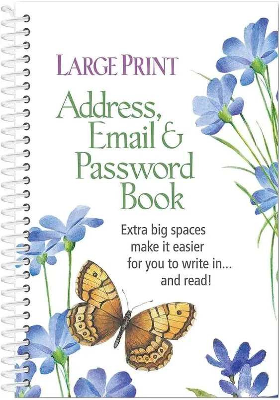 Large Print Password Book