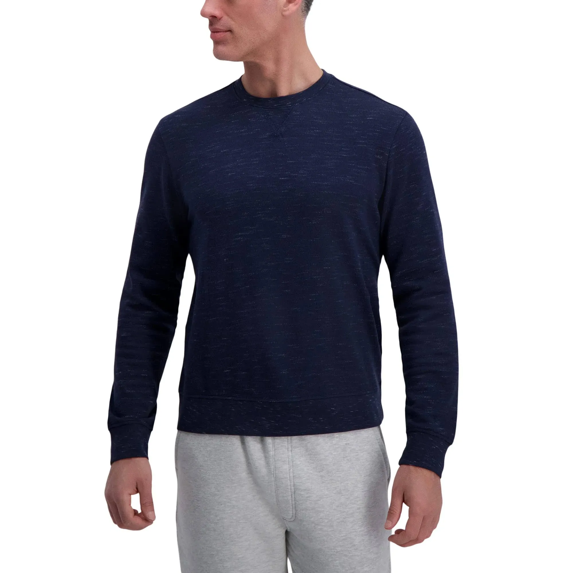 Haggar Pullover Jersey Sweatshirt Navy