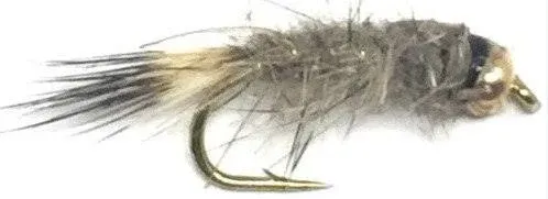 Feeder Creek Hare's Ear Natural Bead Head Nymph - 12 Flies - 3 Size Assortment 12 ...