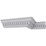 Ekena Millwork 2 3/4"H x 2 3/4"P x 3 7/8"F x 94 1/2"L Dentil Crown Moulding