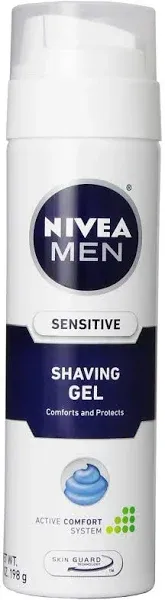 3-Pack NIVEA MEN Sensitive Shave Gel with Vitamin E Soothing Chamomile 7 Oz