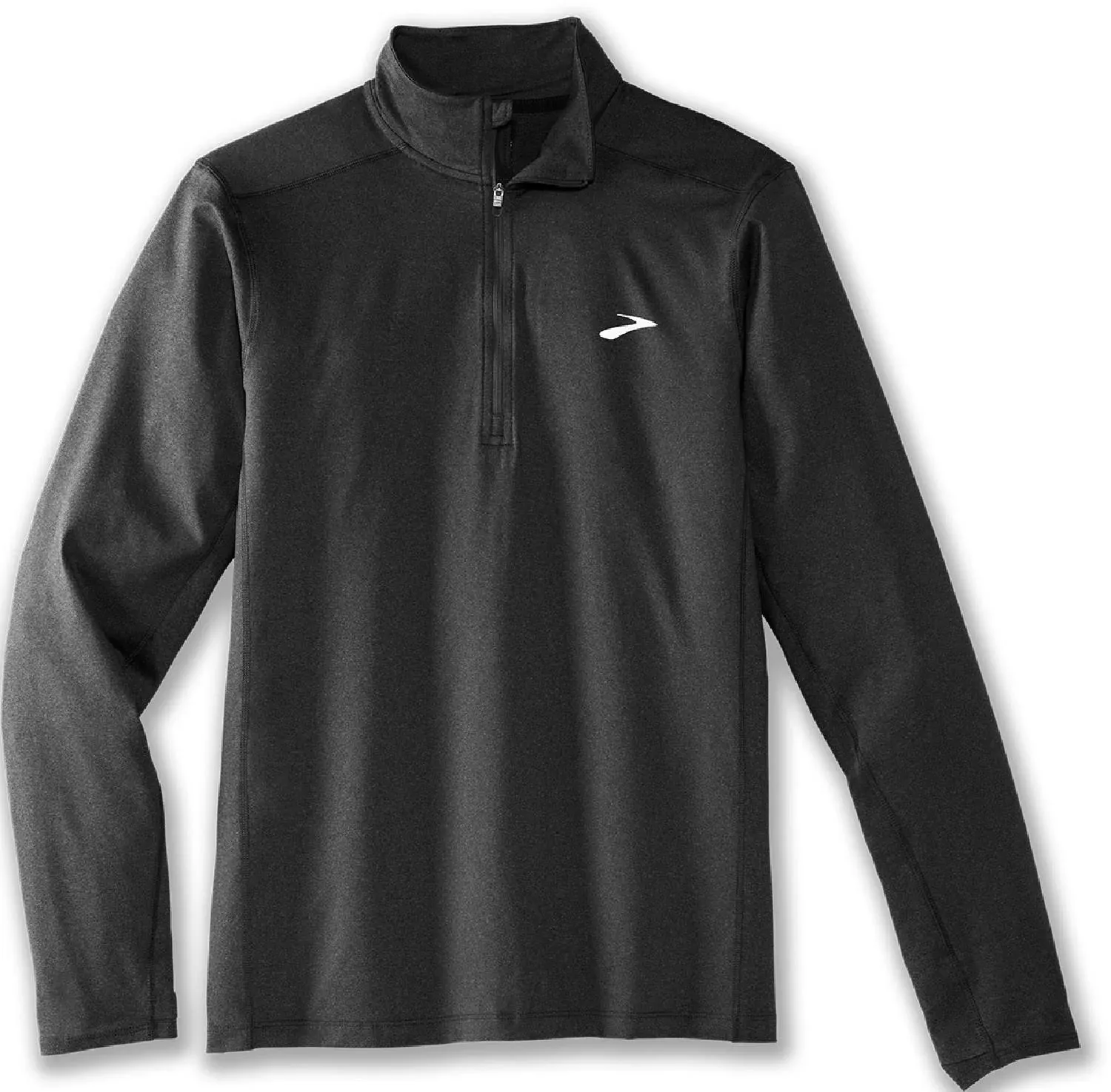 Brooks Dash 1/2 Zip 2.0 Men's Clothing Heather Black : 2XL