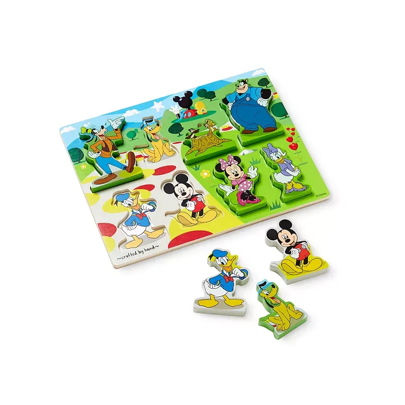 Disney's Mickey Mouse Clubhouse Wooden Chunky Puzzle by Melissa & Doug