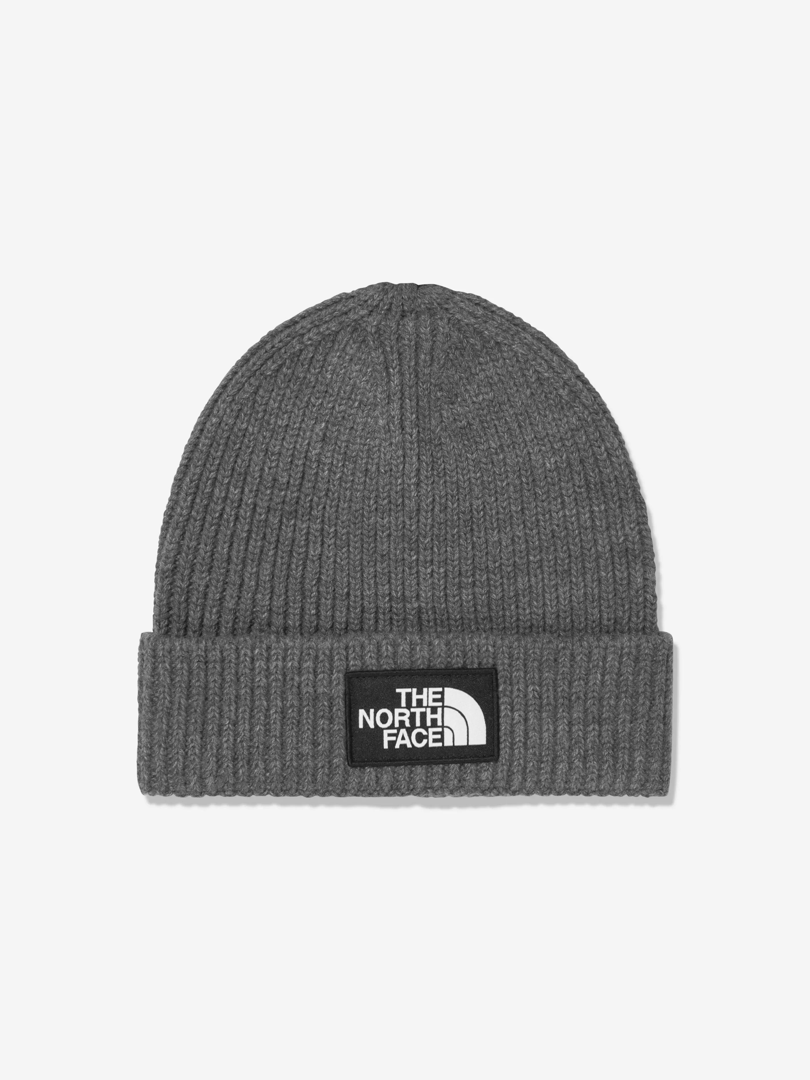 Kids' The North Face TNF Box Logo Cuffed Beanie Medium Grey