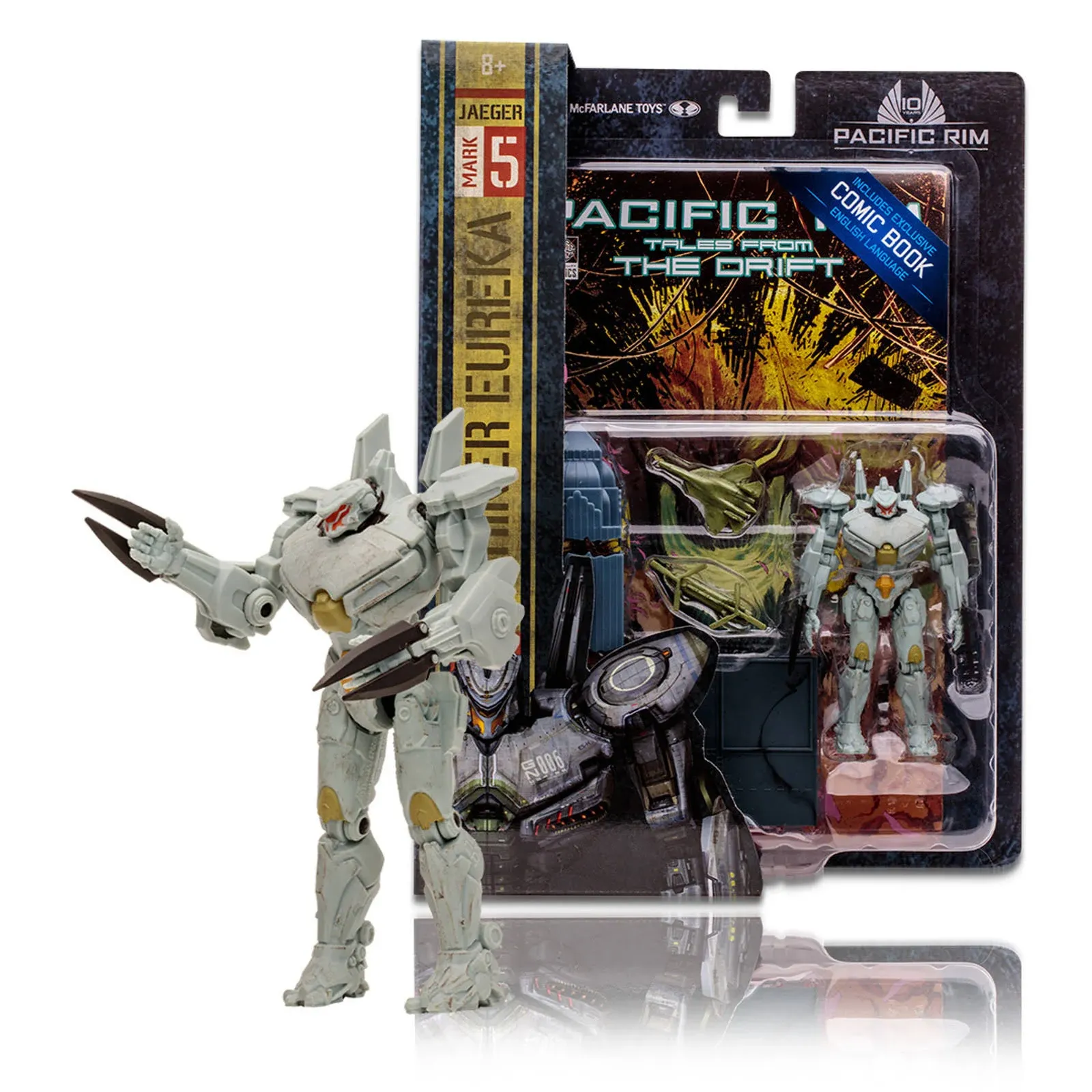 Pacific Rim McFarlane Toys Striker Eureka (Jaeger) 4" Scale Figure Playset with Comic