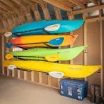 StoreYourBoard 4 Kayak Wall Storage Rack | Indoor Garage Organizer