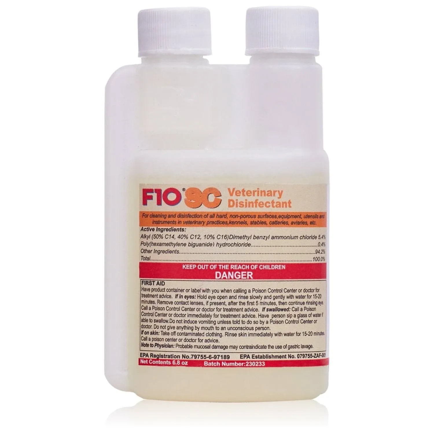 F10 Veterinary Disinfectant 6.8 oz (200 ml)