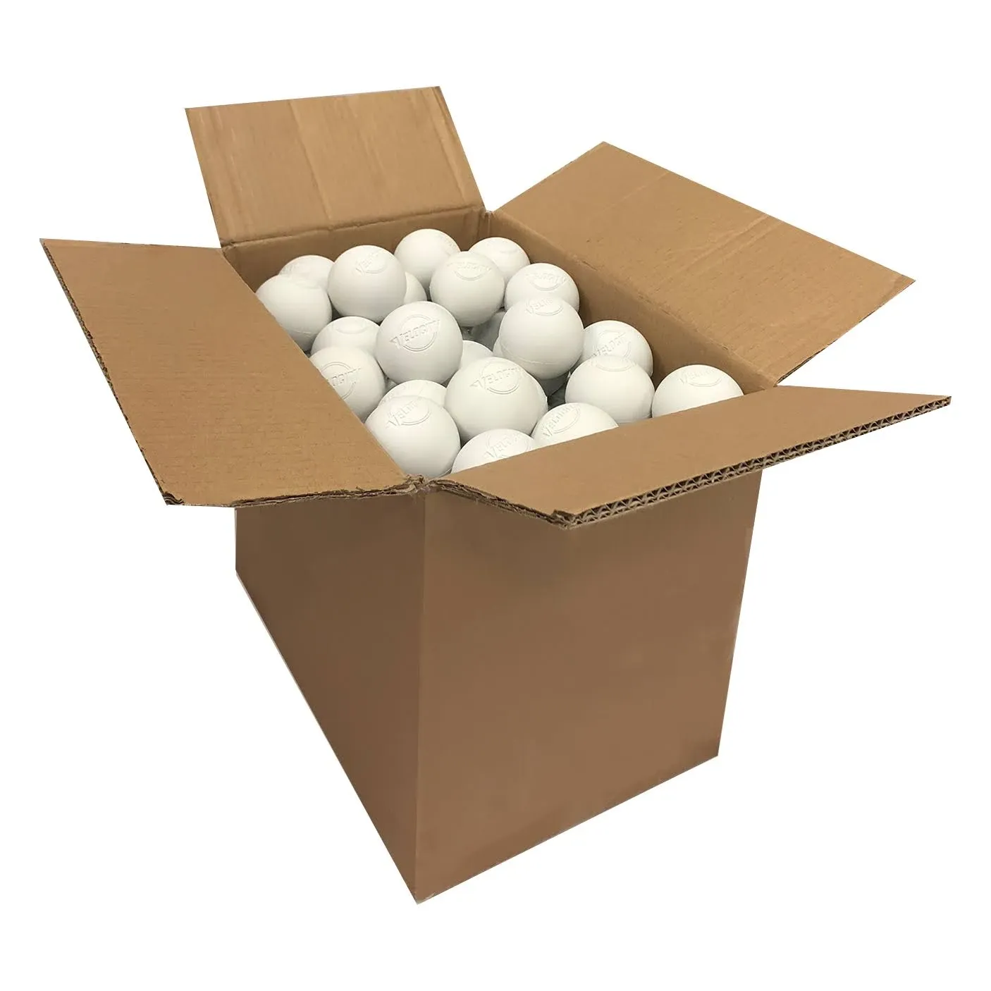 Velocity Lacrosse Balls Official Sized NFHS, Sei, and NCAA Approved - Meets NOCSAE Standard | Approved Competition Colors | 120 Balls, White, Adult