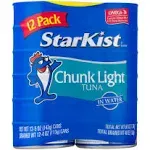 Starkist Chunk Light Tuna in Water (12 x 4.99 oz)