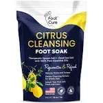 Foot Cure Citrus Detox Foot Soak with Epsom Salts for Foot Callus Immune Boost Damaged Toenail Pedicure Spa Soothes Sore Tired and S