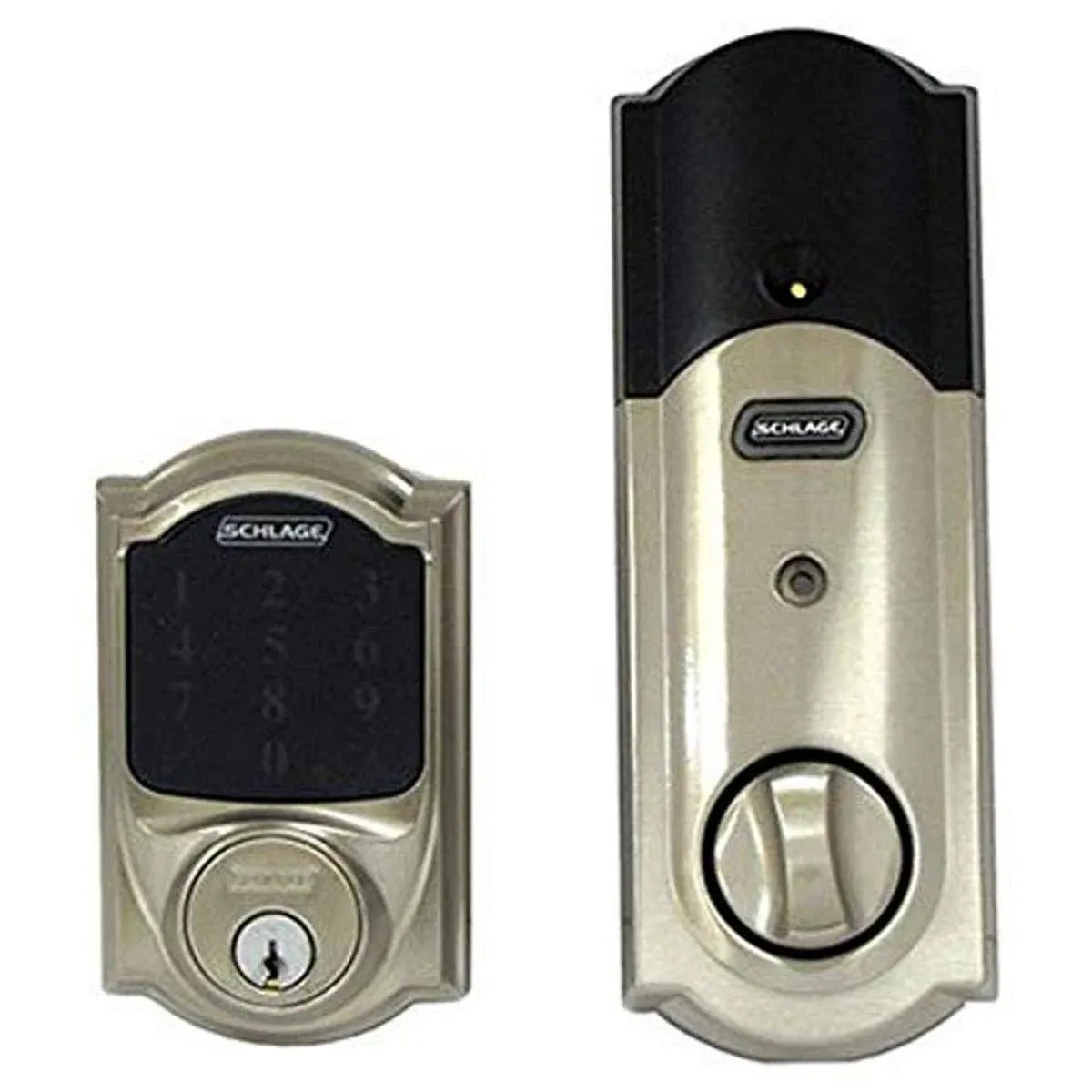 Schlage Lock Company Built-In Alarm Keyless Touchscreen Electronic Deadbolt