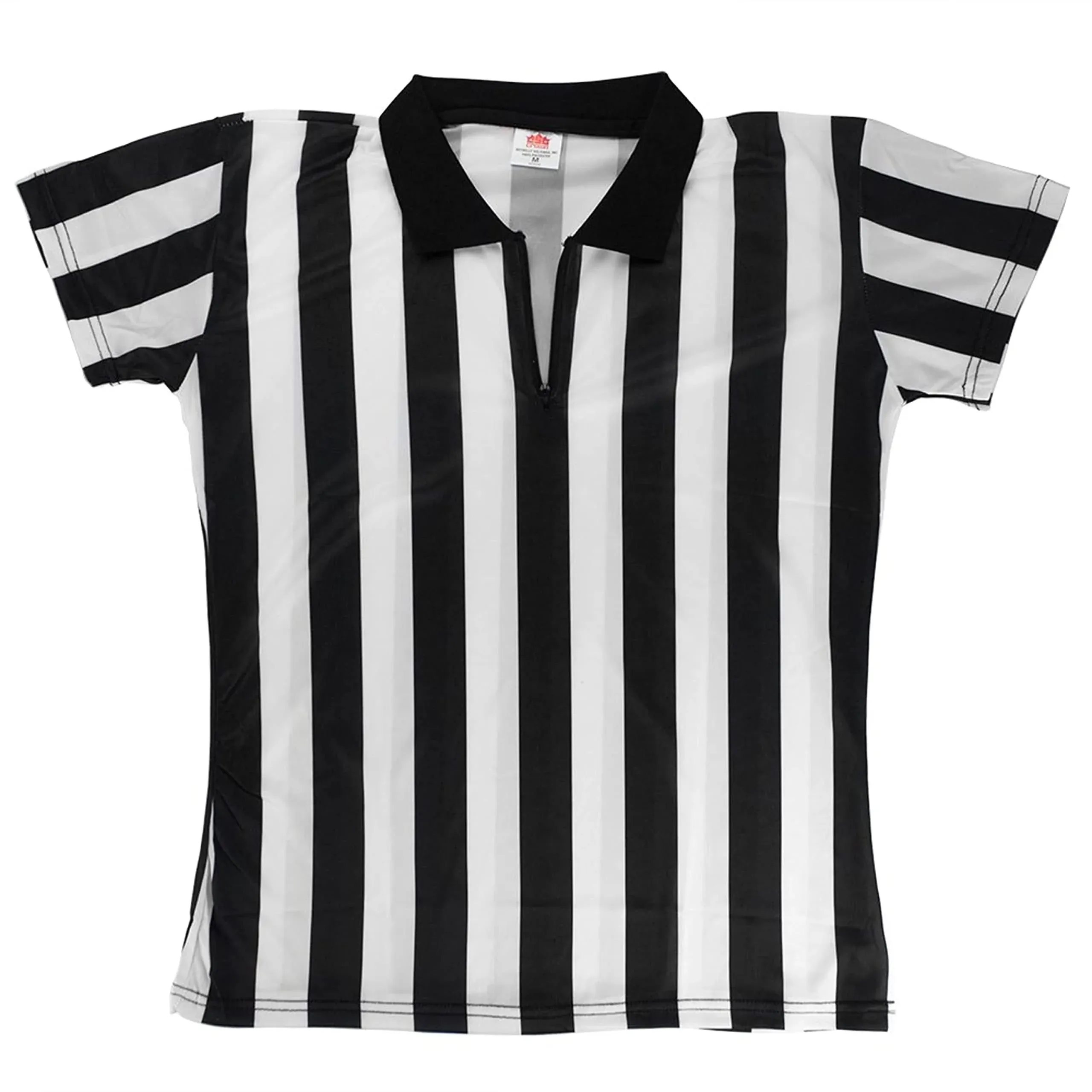 Women's Official Striped Referee-Umpire Jersey, XS